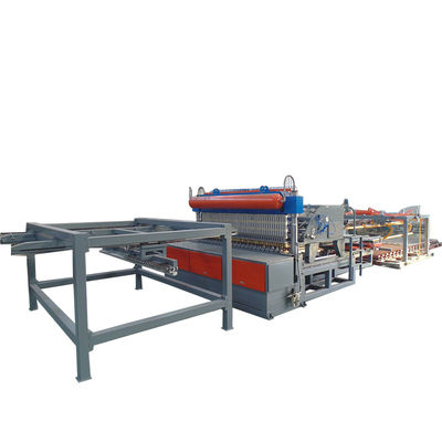 Pneumatic 12000mm Reinforcing Mesh Welding Machine 100x50mm Wire Mesh Machine